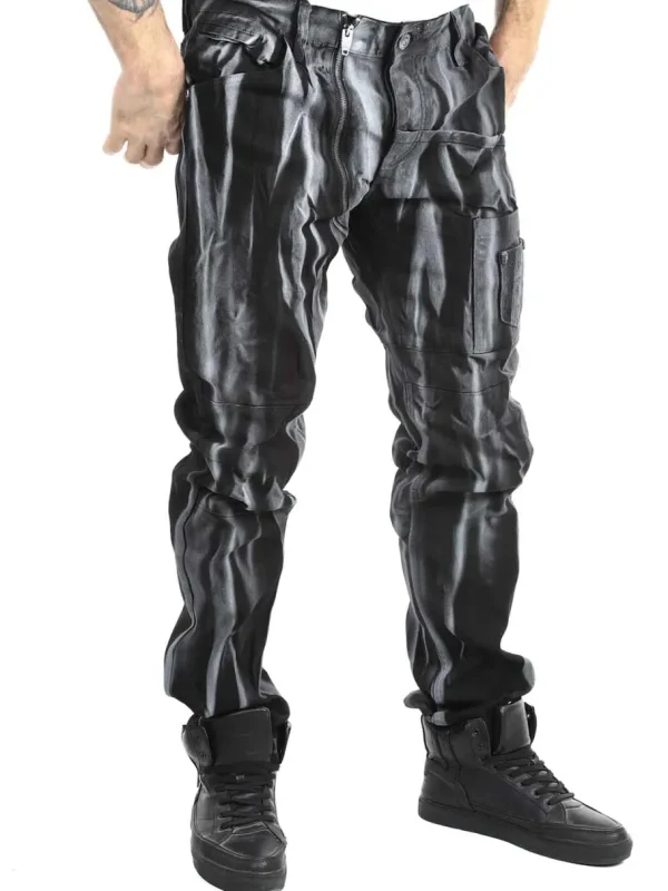 Sevyn Jeans - Sort/Hvid^Kingz Clearance