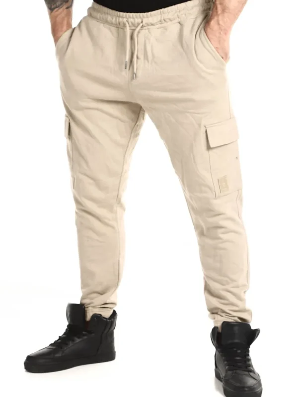 Skyline Cargo Sweatpants - Beige^Blend New