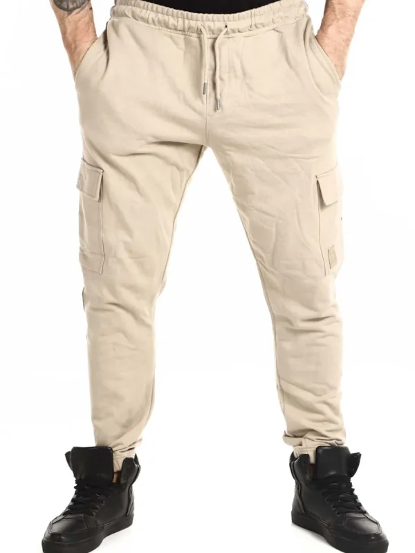 Skyline Cargo Sweatpants - Beige^Blend New