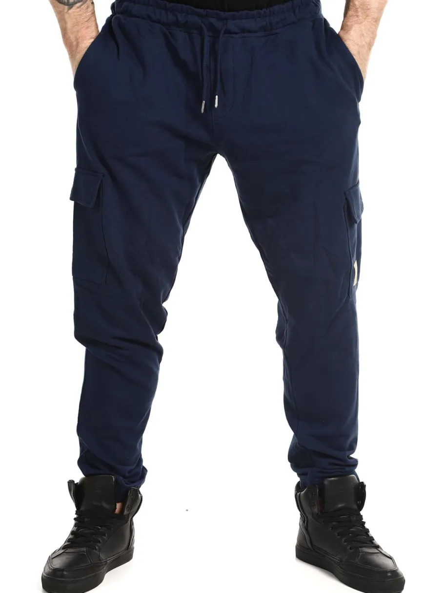skyline_cargo_sweatpants__3.webp Skyline Cargo Sweatpants - Mørkeblå^Blend Online