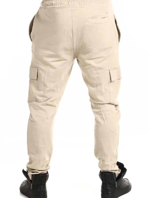 Skyline Cargo Sweatpants - Beige^Blend New