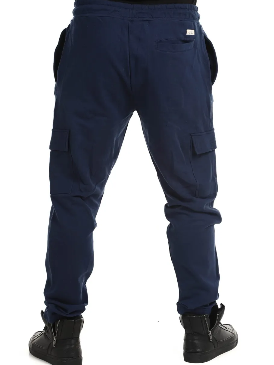 skyline_cargo_sweatpants__5.webp Skyline Cargo Sweatpants - Mørkeblå^Blend Online