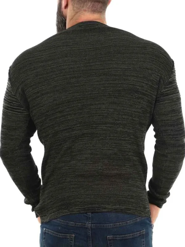 Steen Strikket Trøje - Khaki^Carisma Discount