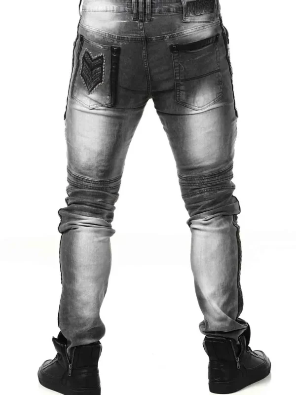 Studded Jeans - Grå^Kingz Sale