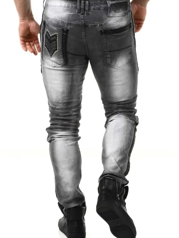 Studded Jeans - Grå^Kingz Sale