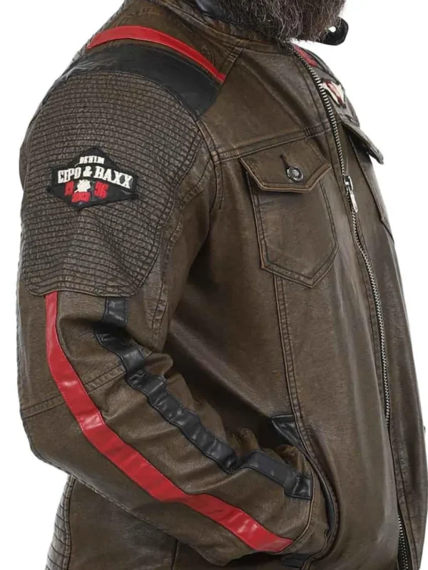 Take Off PU Skindjakke - Brun^Cipo & Baxx New