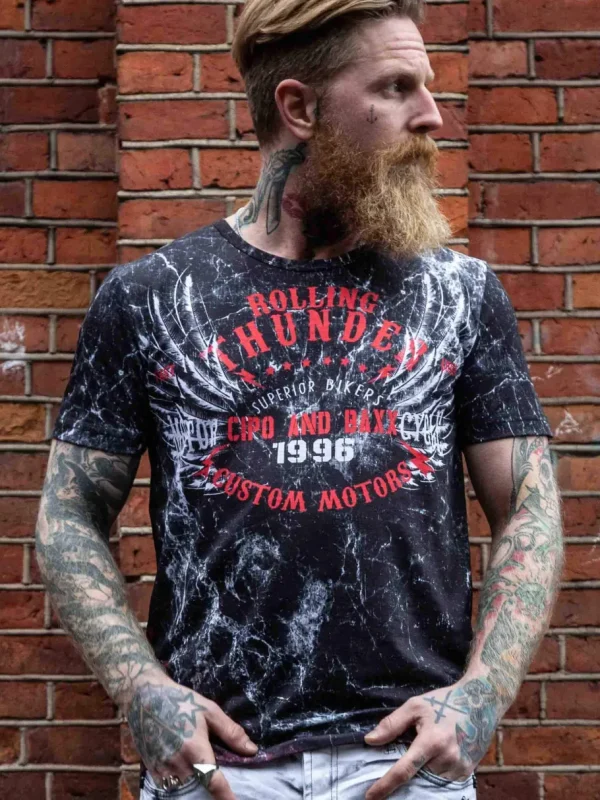 Thunder T-shirt - Sort^Cipo & Baxx Fashion