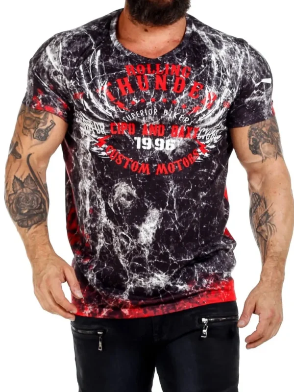 Thunder T-shirt - Sort^Cipo & Baxx Fashion