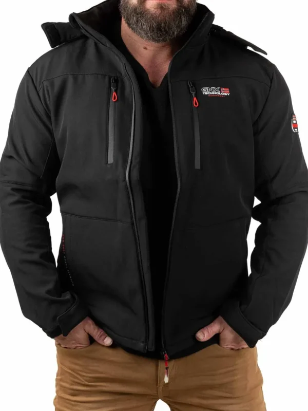 Timmex Geo Norway Softshelljakke - Sort^Geographical Norway Discount