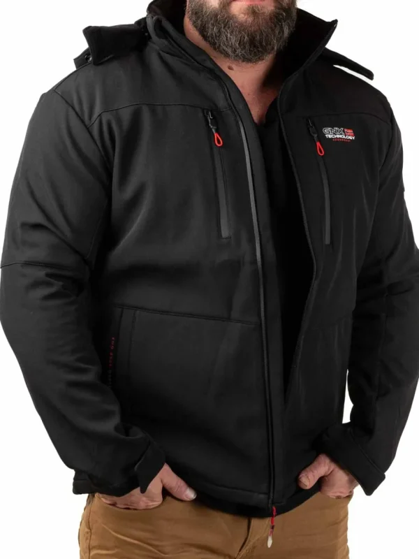 Timmex Geo Norway Softshelljakke - Sort^Geographical Norway Discount