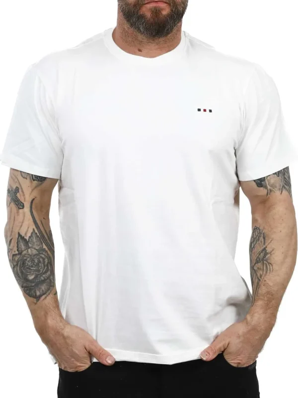 Tom FQ T-shirt - Hvid^Blend Hot