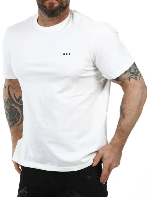 Tom FQ T-shirt - Hvid^Blend Hot