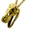 T-Rex Skull Halsbånd - Guld^Inox Outlet