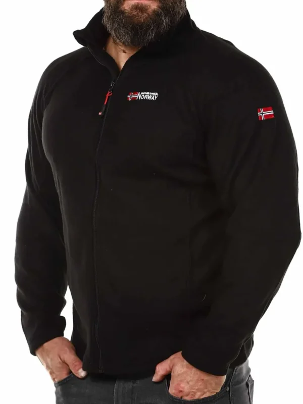 Tug Geo Norway Fleecetrøje - Sort^Geographical Norway Fashion