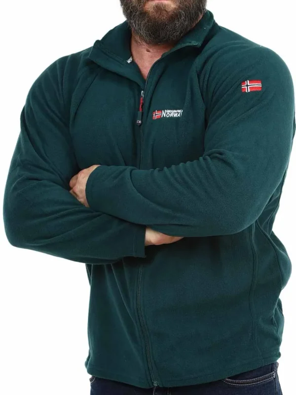 Tug Geo Norway Fleecetrøje - Mørkegrøn^Geographical Norway Sale