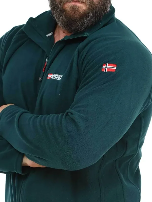 Tug Geo Norway Fleecetrøje - Mørkegrøn^Geographical Norway Sale
