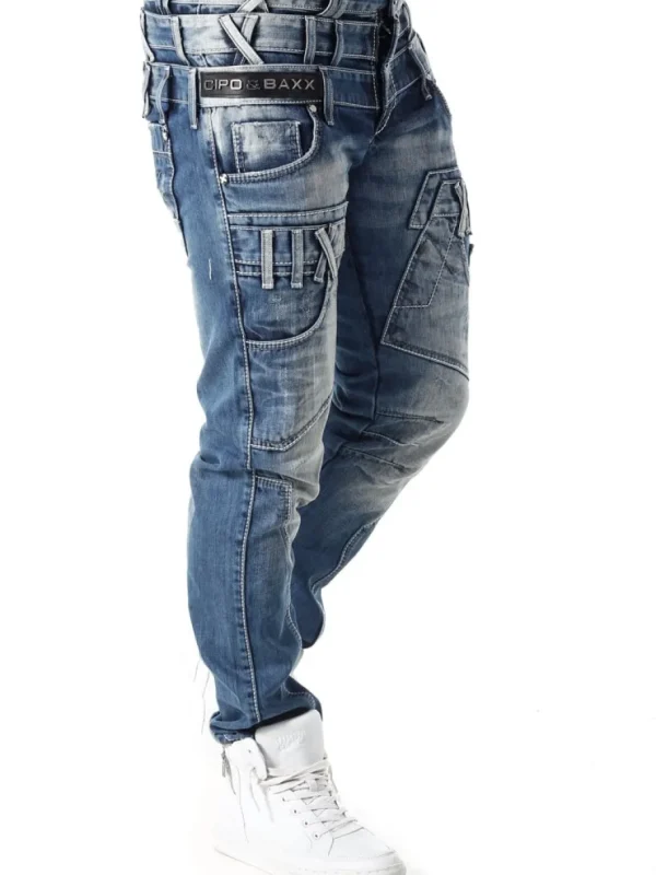 Unix Jeans - Blå^Cipo & Baxx Outlet