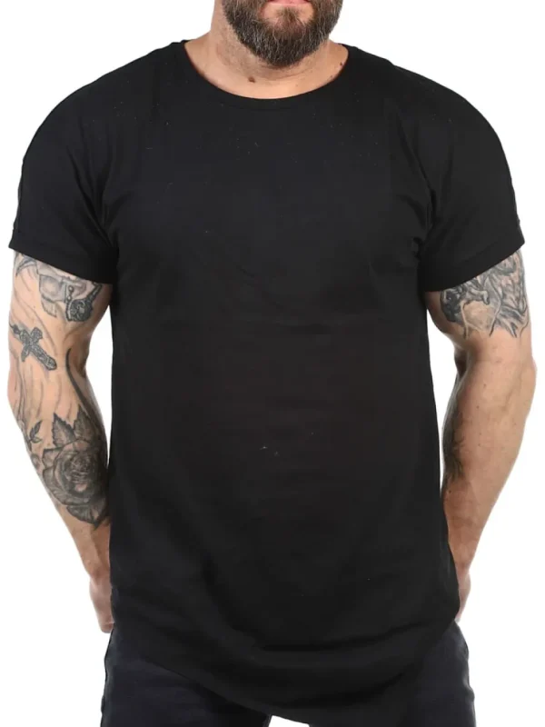 Urban Asymmetric T-shirt - Sort^Urban Classics Fashion