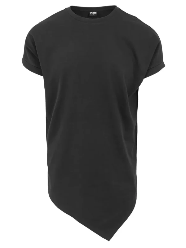 Urban Asymmetric T-shirt - Sort^Urban Classics Fashion
