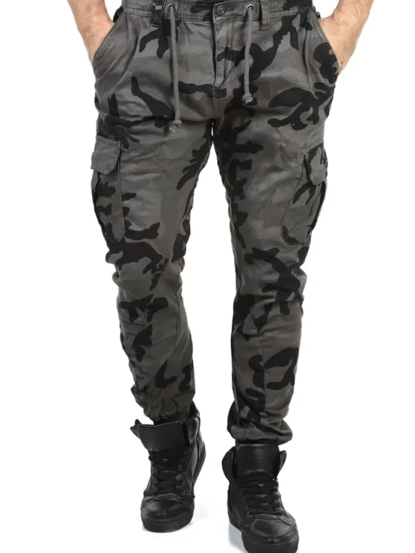 Urban Camo Cargo Bukser - Grå/Camo^Urban Classics Outlet