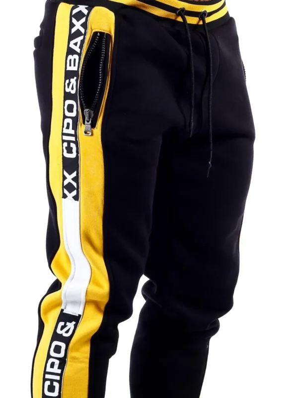 Venice Sweatpants - Sort/Gul^Cipo & Baxx Online