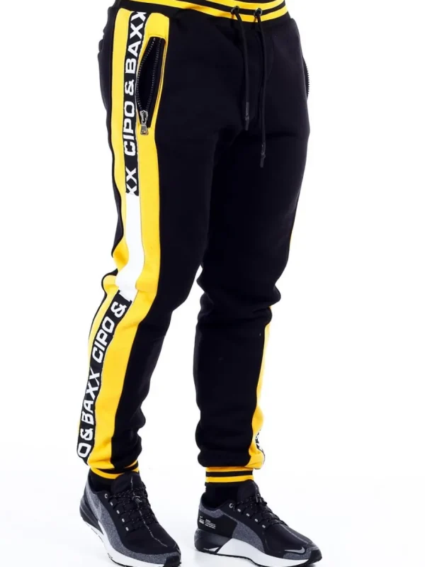 Venice Sweatpants - Sort/Gul^Cipo & Baxx Online