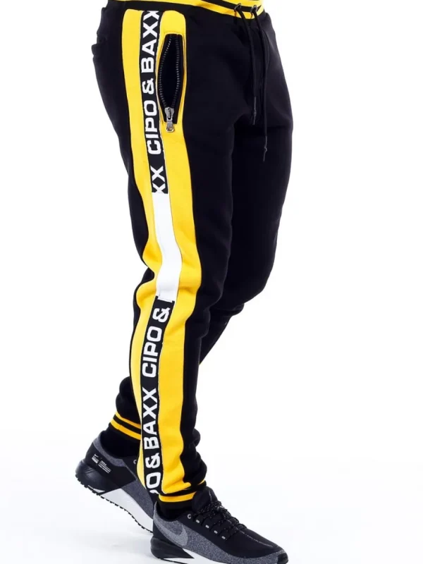 Venice Sweatpants - Sort/Gul^Cipo & Baxx Online