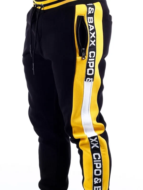 Venice Sweatpants - Sort/Gul^Cipo & Baxx Online