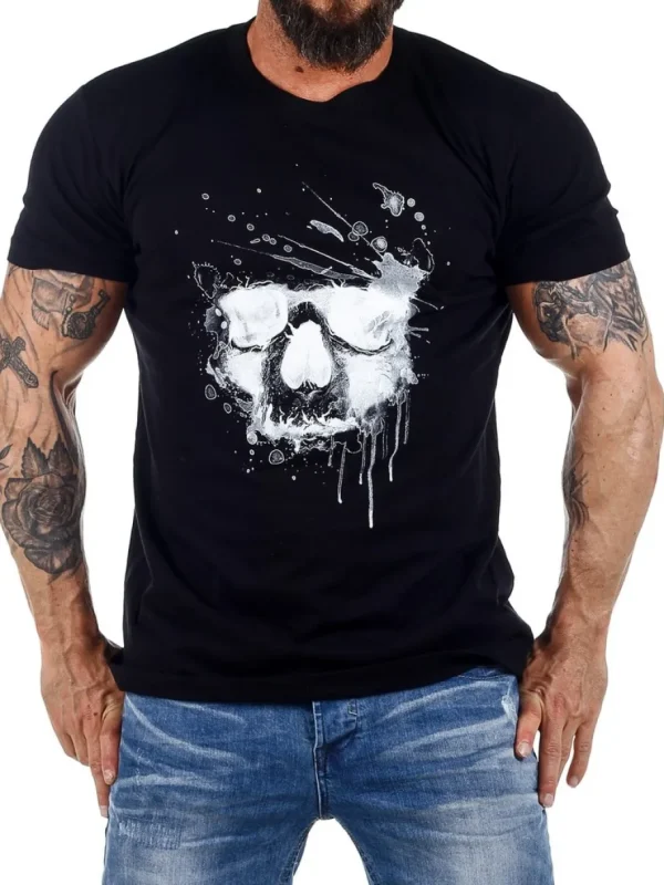 Water Skull T-shirt - Sort^Urban Classics Fashion