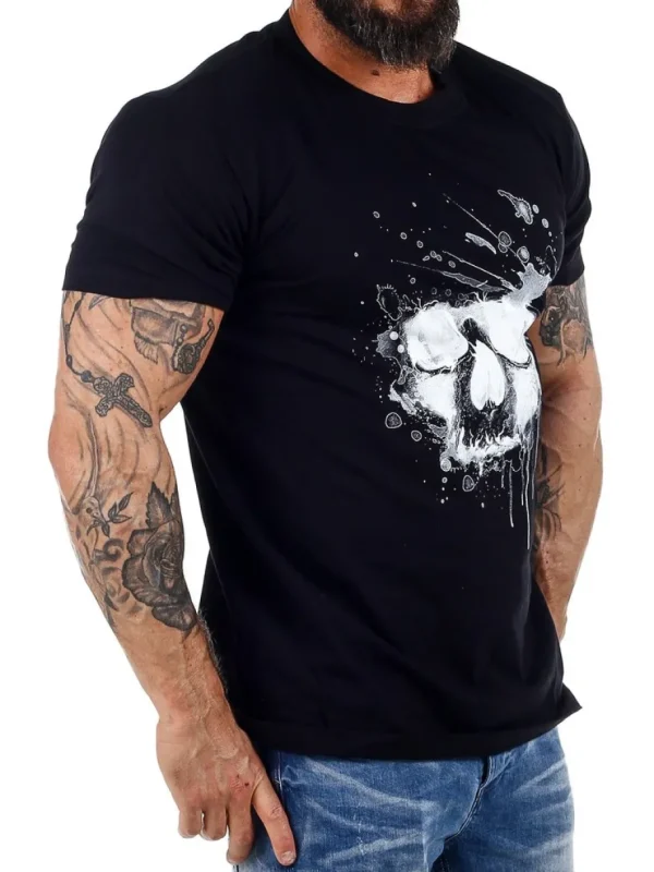 Water Skull T-shirt - Sort^Urban Classics Fashion