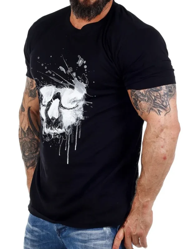 Water Skull T-shirt - Sort^Urban Classics Fashion