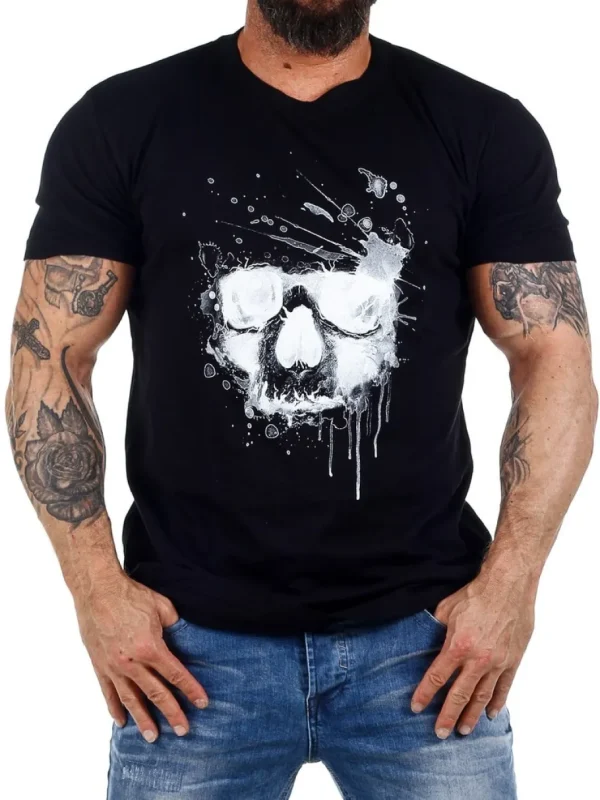 Water Skull T-shirt - Sort^Urban Classics Fashion