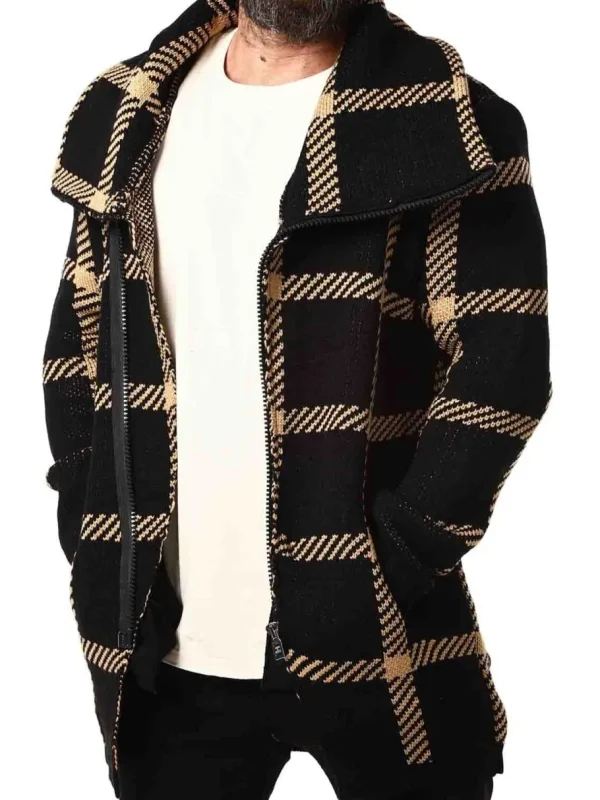 Wolmer Cardigan - Sort/Brun^Cipo & Baxx New