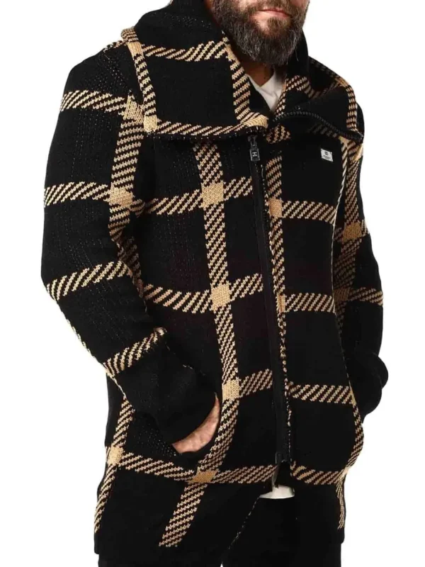 Wolmer Cardigan - Sort/Brun^Cipo & Baxx New