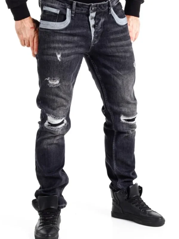 Yokote Jeans - Sort^Rusty Neal Fashion
